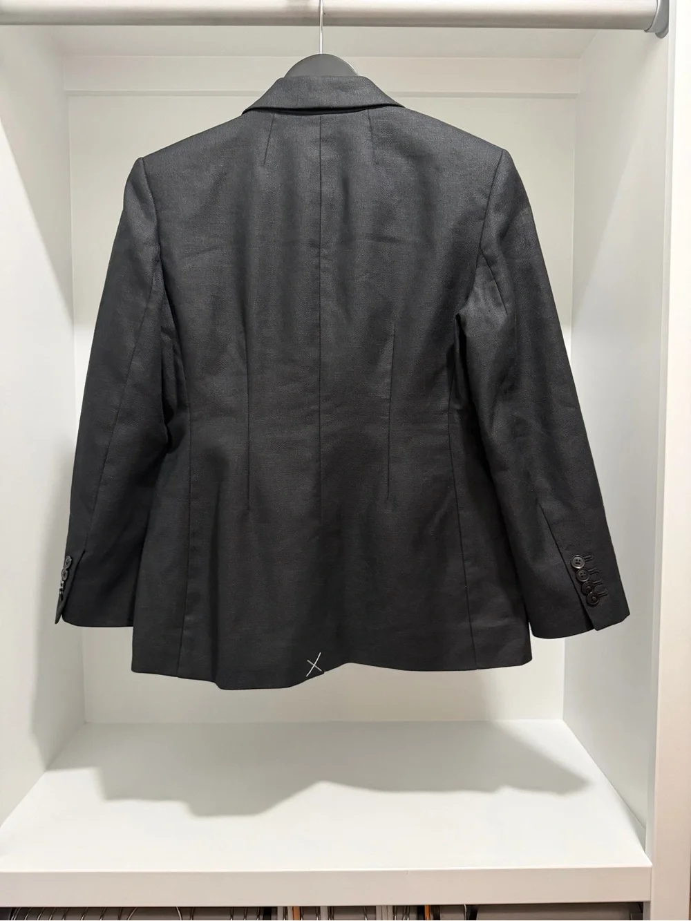 NEW J. Crew Margeaux blazer in Black stretch linen blend CS639 size 6 Petite